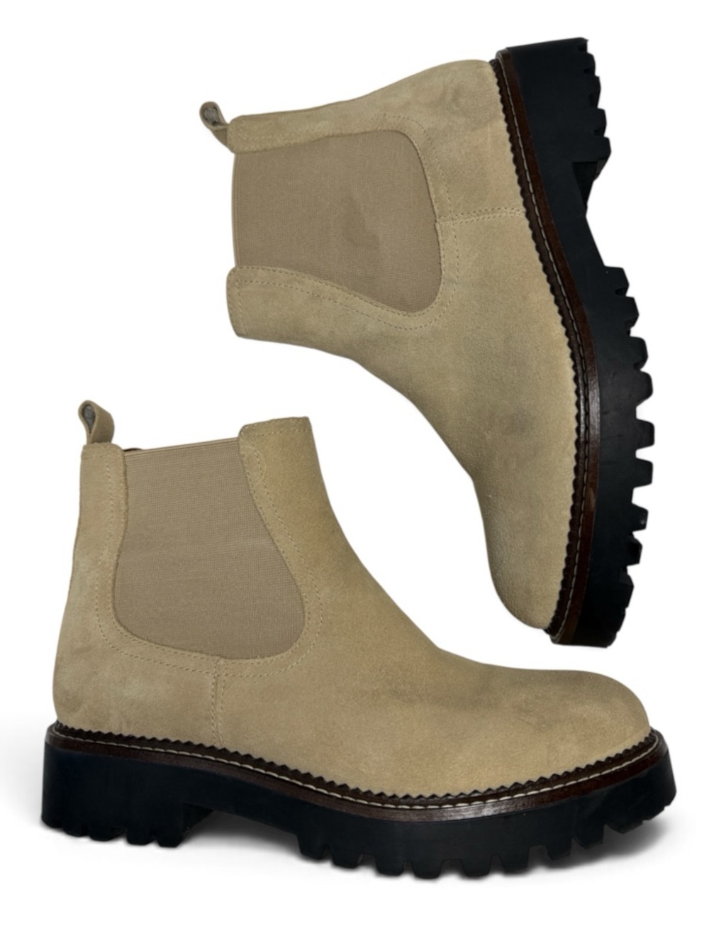 CASLON Miller Chelsea Boot suede leather Booties S-599 Sz 9M